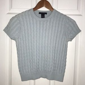 THE LIMITED WOMEN’S CROPPED SHORT SLEEVE SWEATER